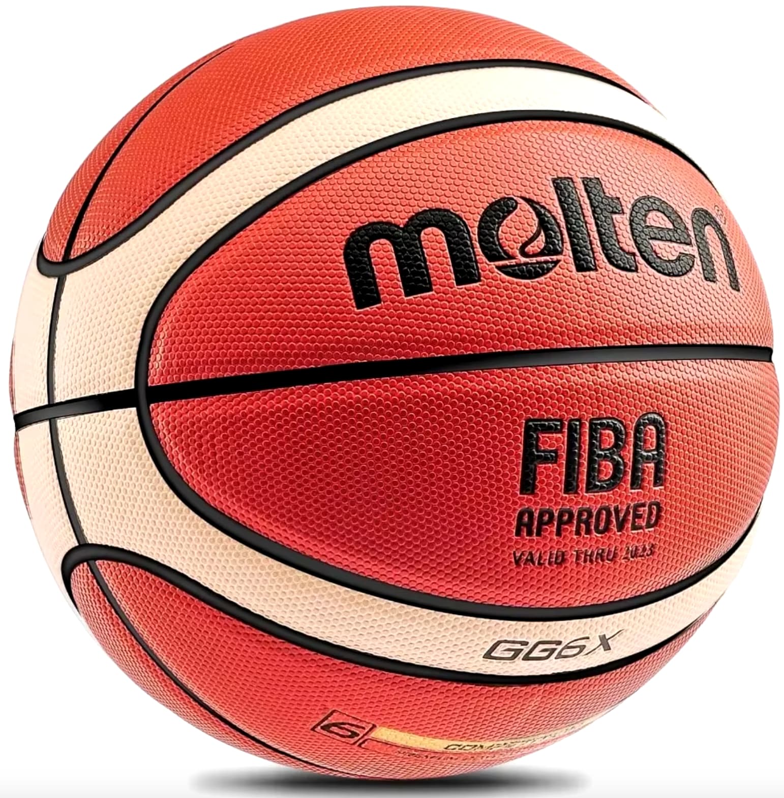 Баскетбольний м'яч Molten GG6x (Офіційний топовий м'яч FIBA)