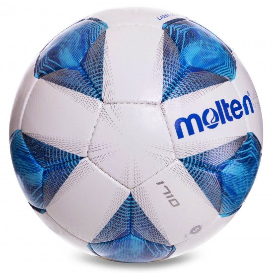 М'яч для футболу Molten F5A1711 біло-синій (розмір 5)