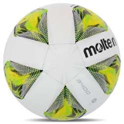 М'яч для футболу Molten F4A3400 біло-зелений (розмір 5)