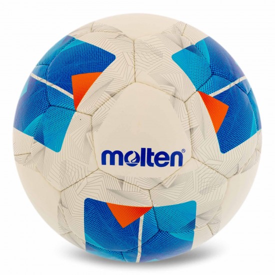 М'яч для футболу Molten F5N1711 біло-синій (розмір 5)