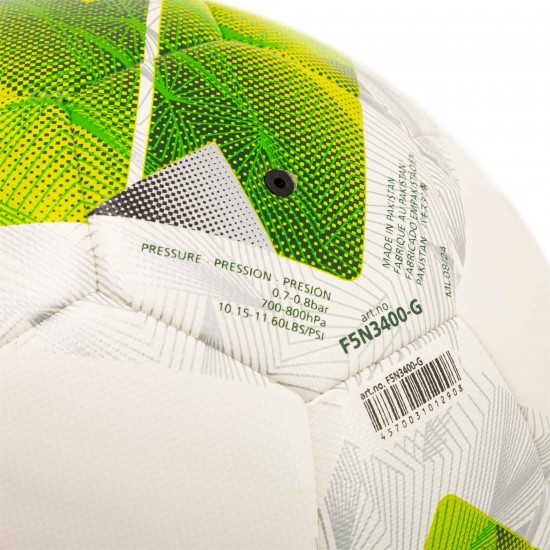 М'яч для футболу Molten F5N3400-G біло-зелений (розмір 5)