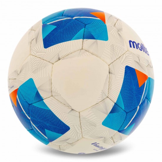 М'яч для футболу Molten F5N1711 біло-синій (розмір 5)